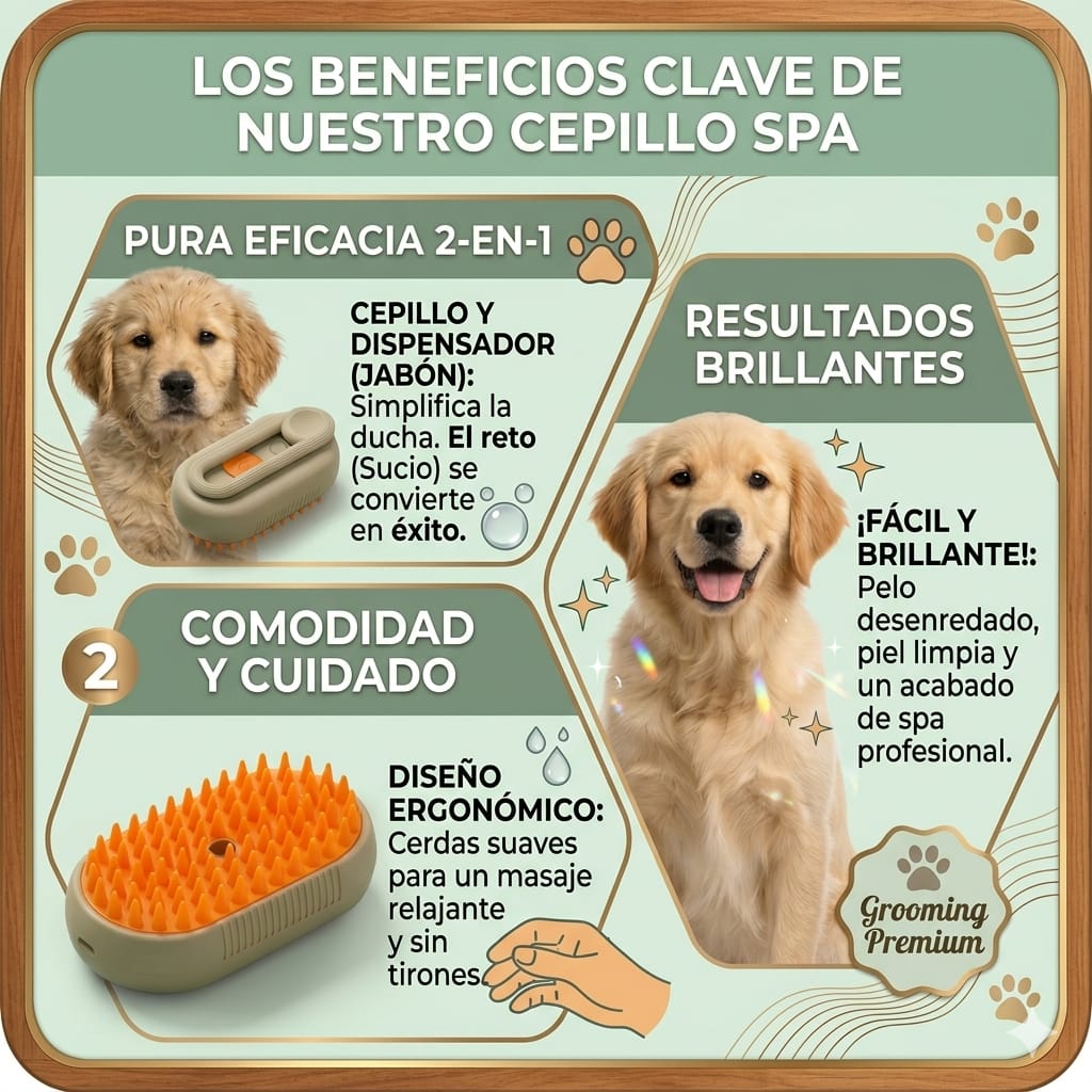 🔥Cepillo Vapor Recargable para Mascotas