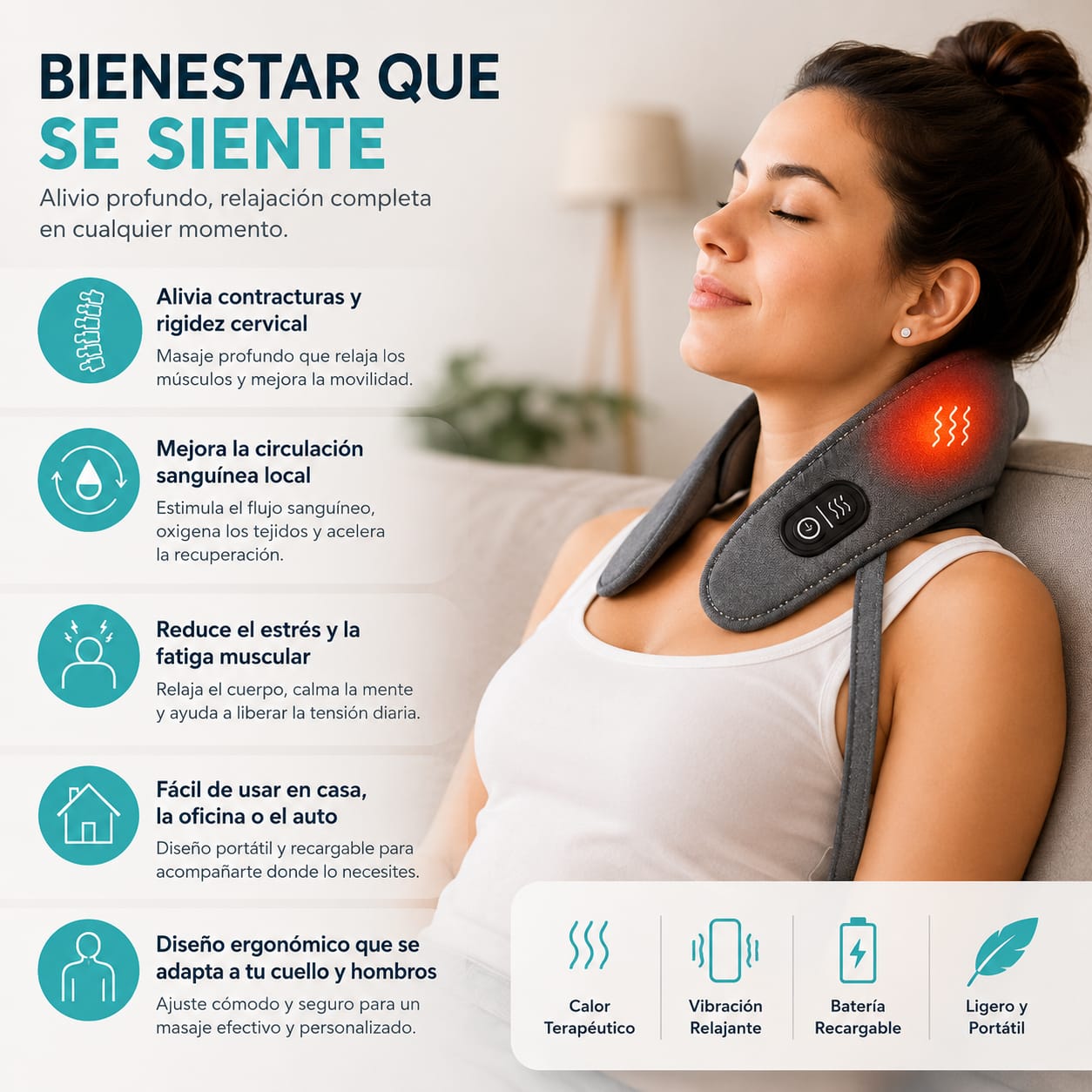 🔥Tecnología de masaje profesional, ahora al alcance de todos.