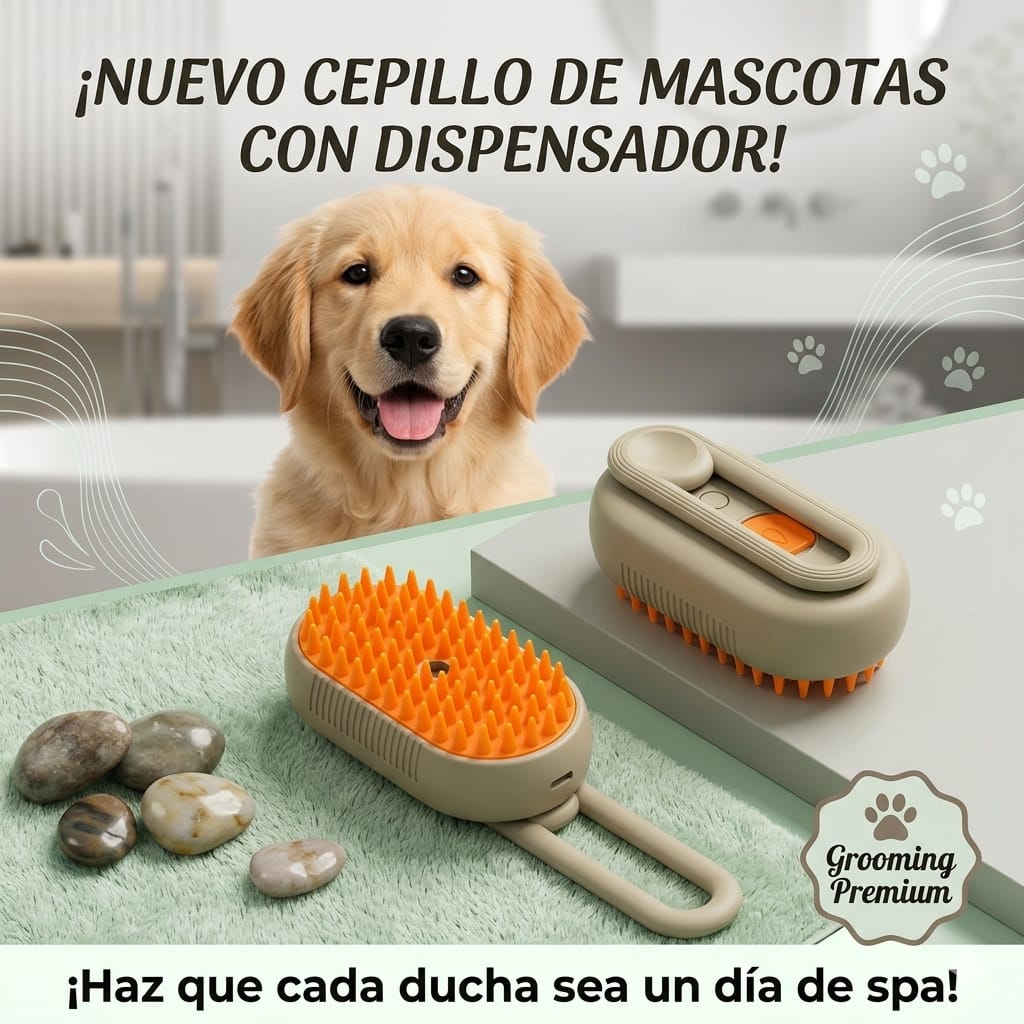 🔥Cepillo Vapor Recargable para Mascotas