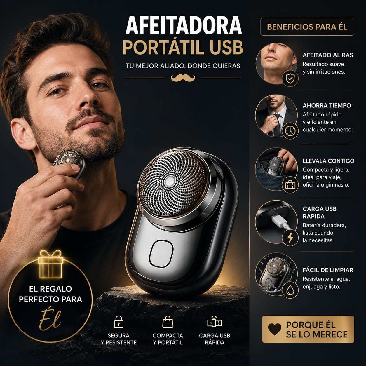 MINI AFEITADORA COMPACTA